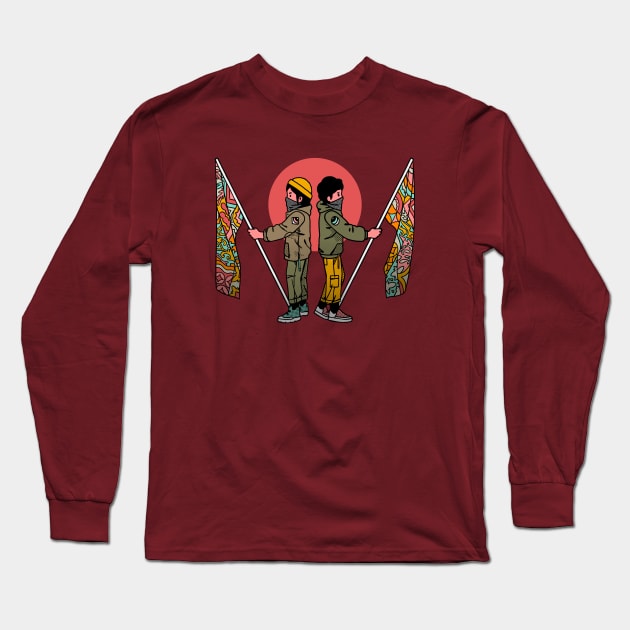 The Gemini Twin Long Sleeve T-Shirt by rasefour